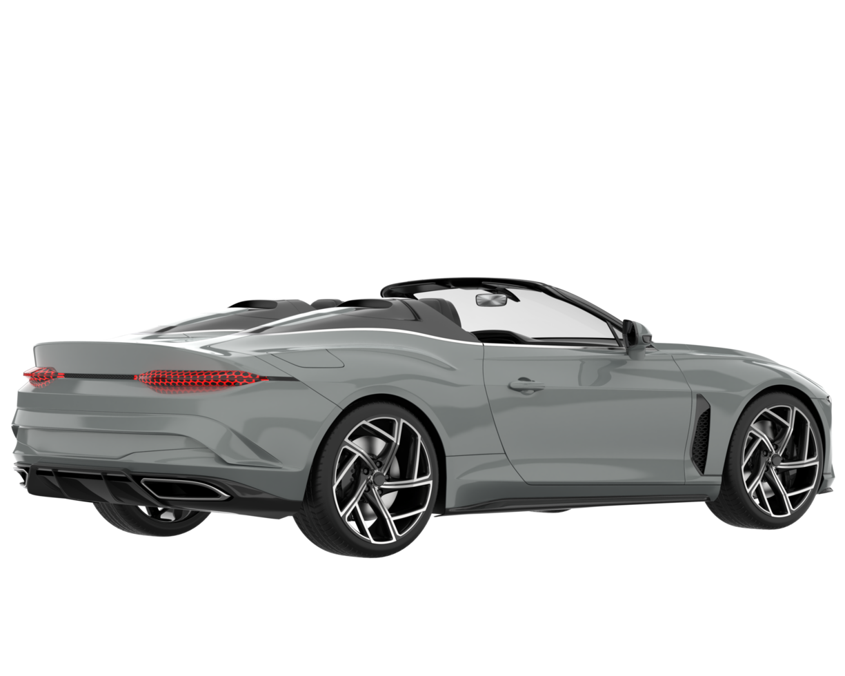 voiture de sport isolée sur fond transparent. rendu 3d - illustration png