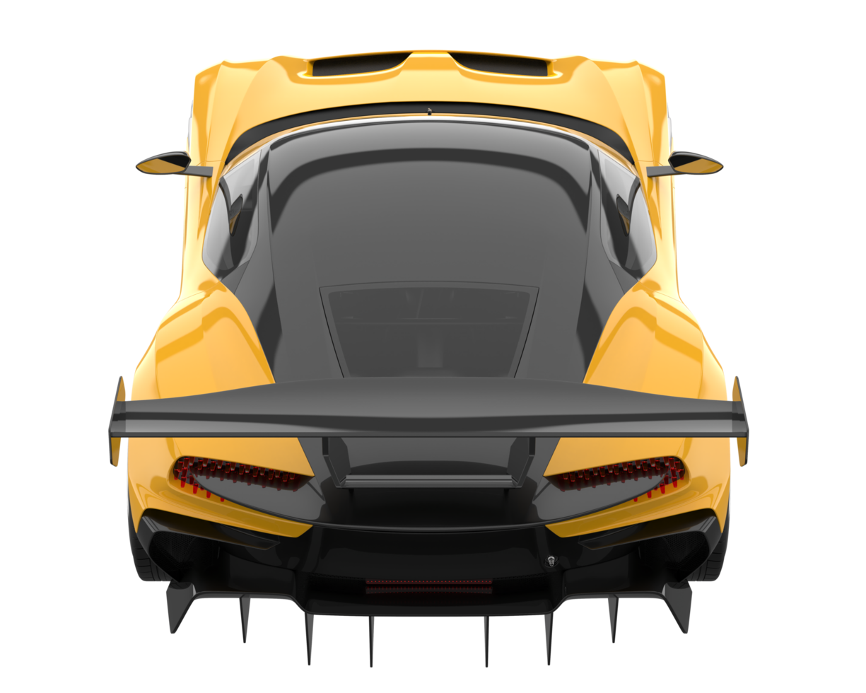 Sport car isolated on transparent background. 3d rendering - illustration png