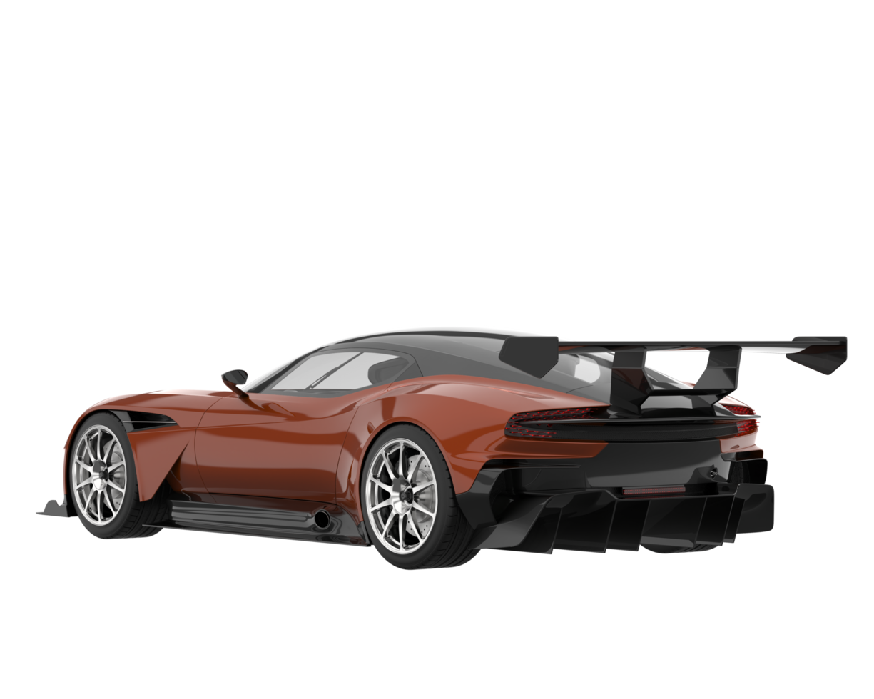 Sport car isolated on transparent background. 3d rendering - illustration png