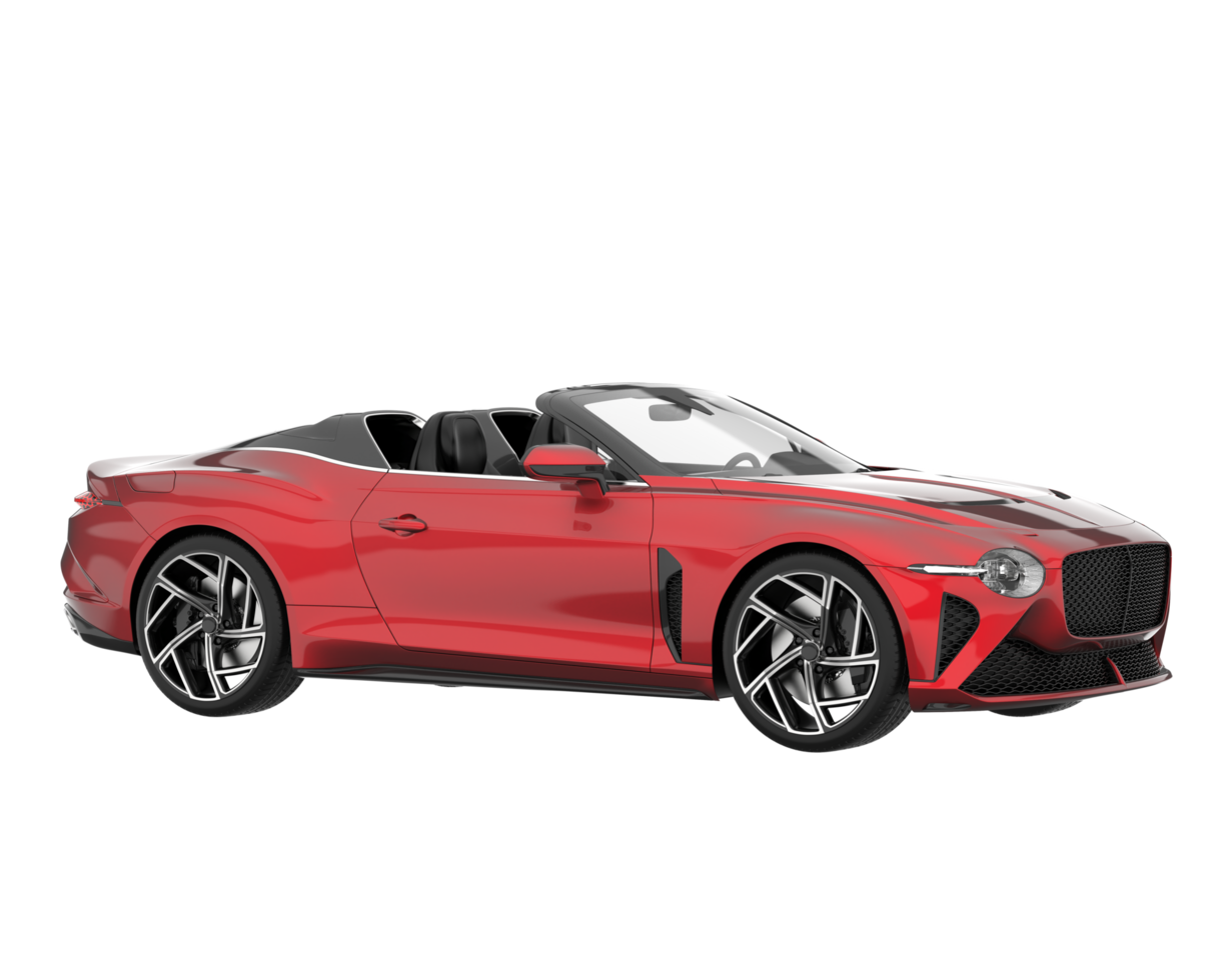 Sport car isolated on transparent background. 3d rendering - illustration png