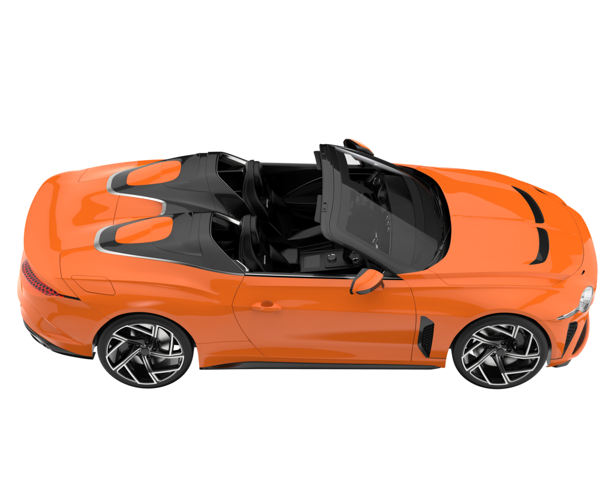 Sport car isolated on transparent background. 3d rendering - illustration png