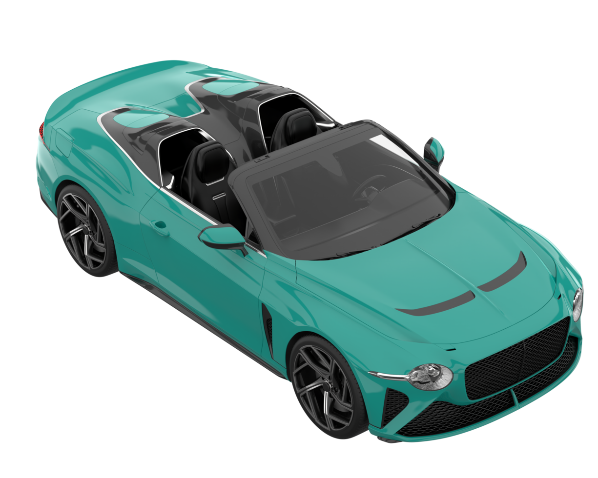 Sport car isolated on transparent background. 3d rendering - illustration png