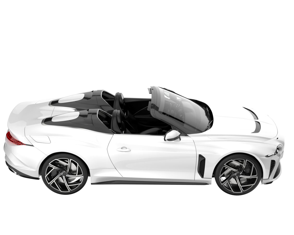 Sport car isolated on transparent background. 3d rendering - illustration png