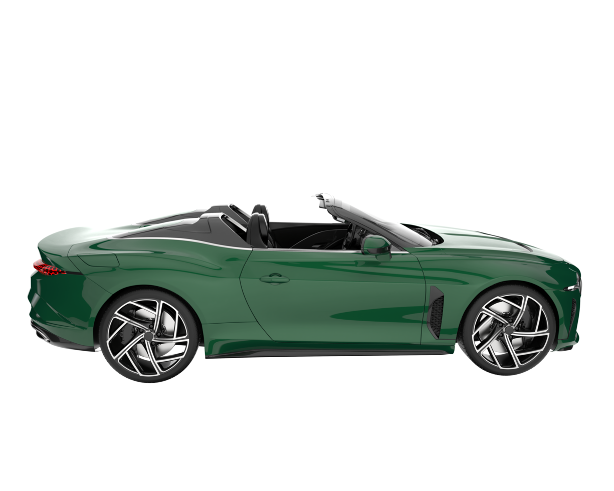 voiture de sport isolée sur fond transparent. rendu 3d - illustration png