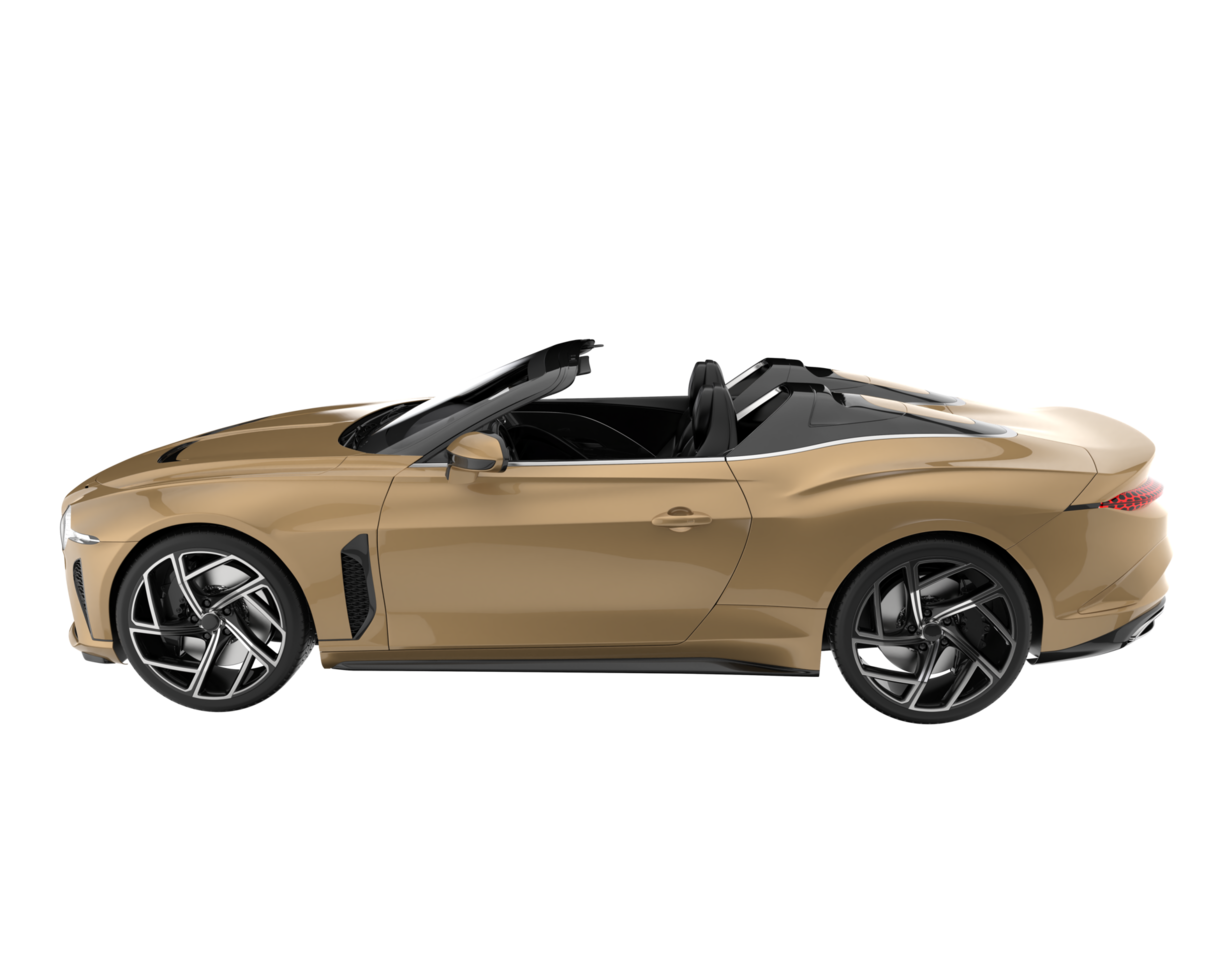 voiture de sport isolée sur fond transparent. rendu 3d - illustration png