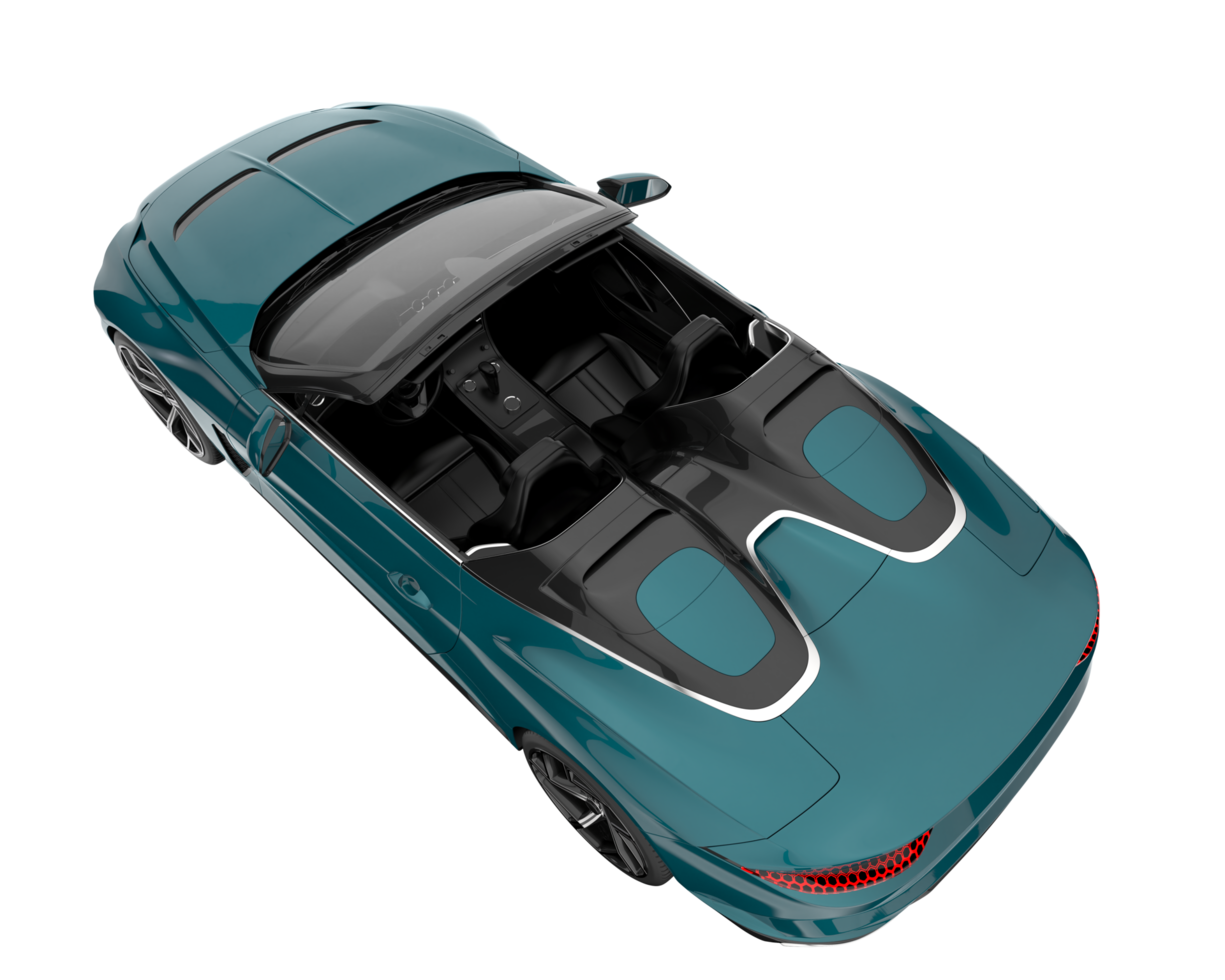 Sport car isolated on transparent background. 3d rendering - illustration png