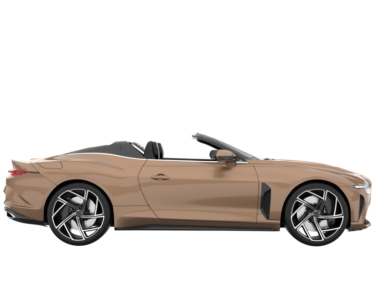 voiture de sport isolée sur fond transparent. rendu 3d - illustration png