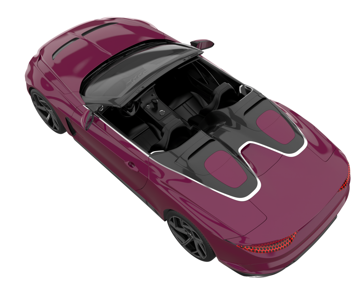 Sport car isolated on transparent background. 3d rendering - illustration png