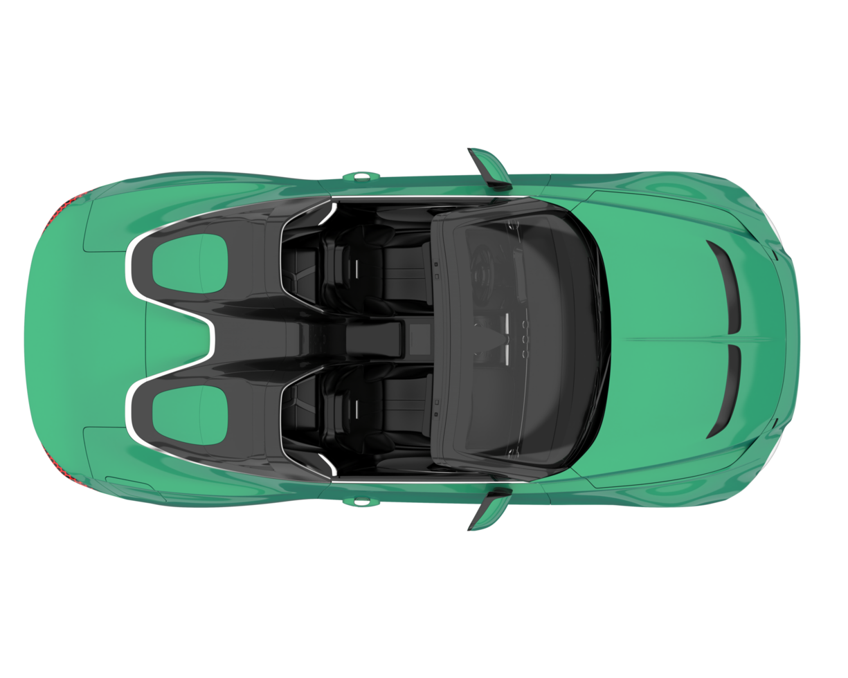 Sport car isolated on transparent background. 3d rendering - illustration png