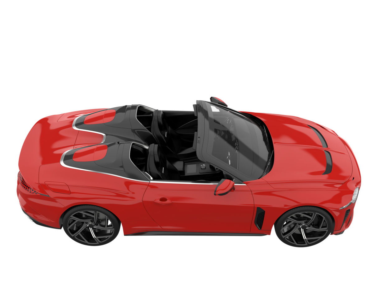 Sport car isolated on transparent background. 3d rendering - illustration png