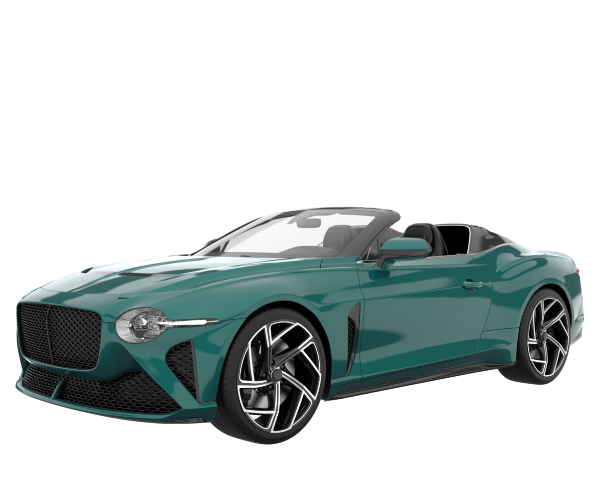 Sport car isolated on transparent background. 3d rendering - illustration png
