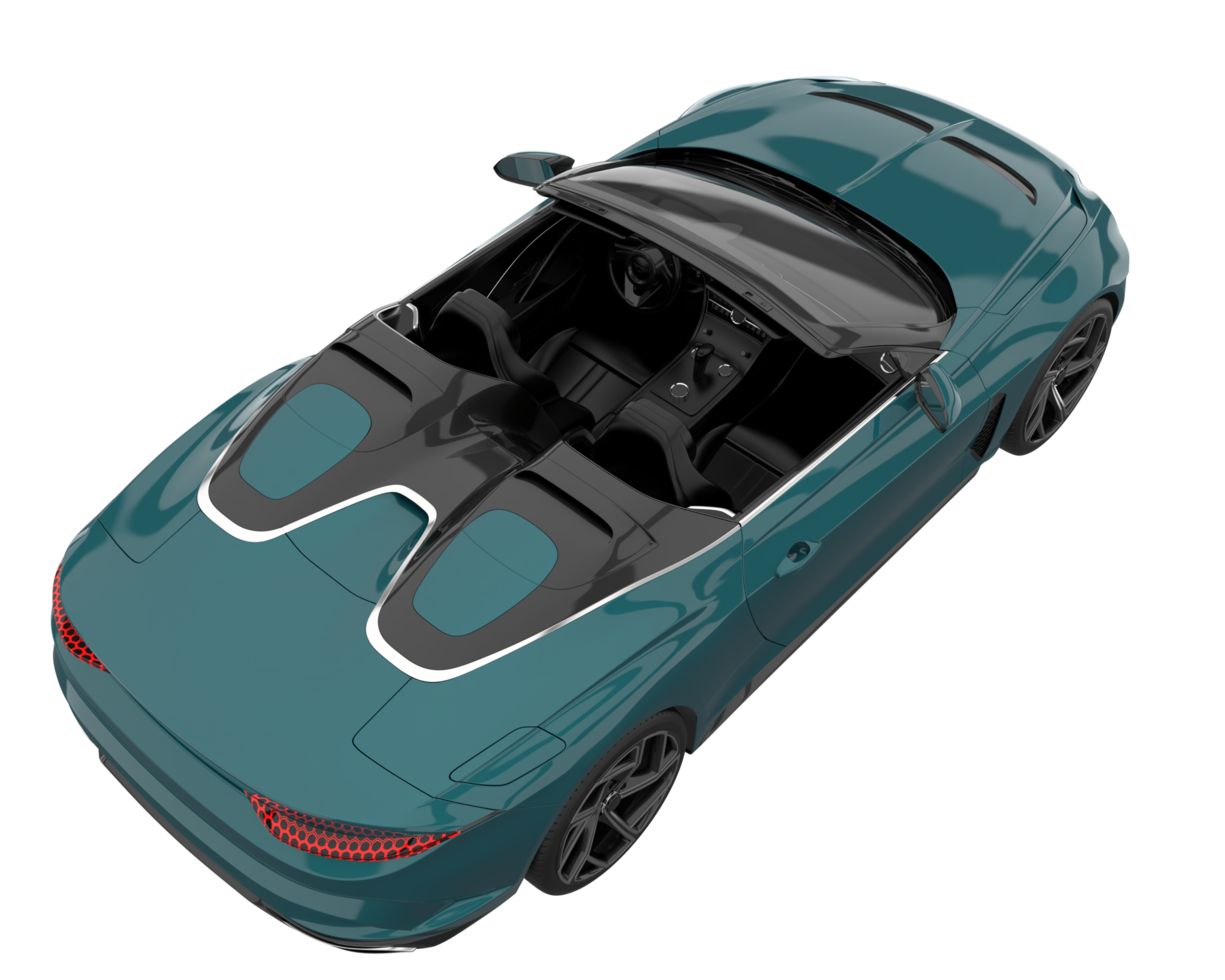 Sport car isolated on transparent background. 3d rendering - illustration png
