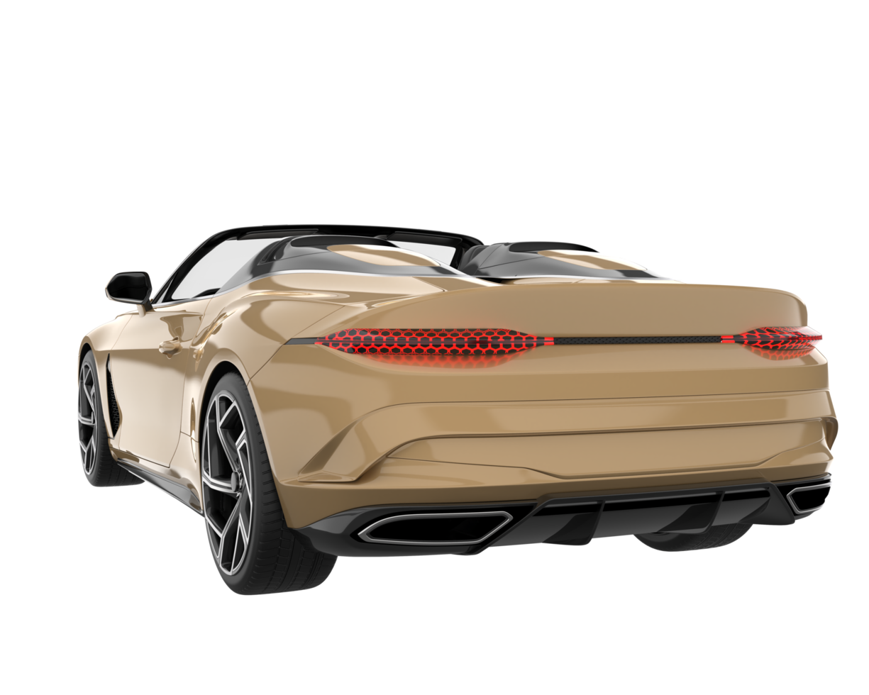 voiture de sport isolée sur fond transparent. rendu 3d - illustration png