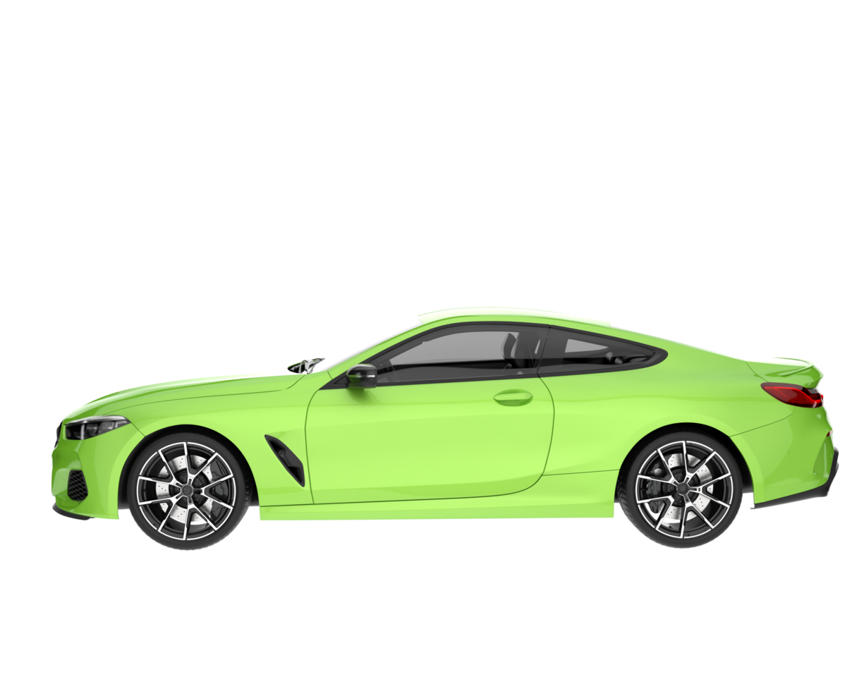 Sport car isolated on transparent background. 3d rendering - illustration png