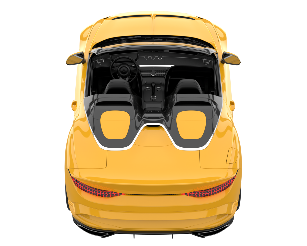 Sport car isolated on transparent background. 3d rendering - illustration png