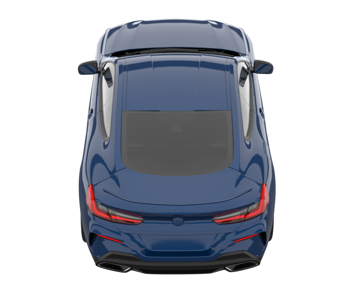 Sport car isolated on transparent background. 3d rendering - illustration png