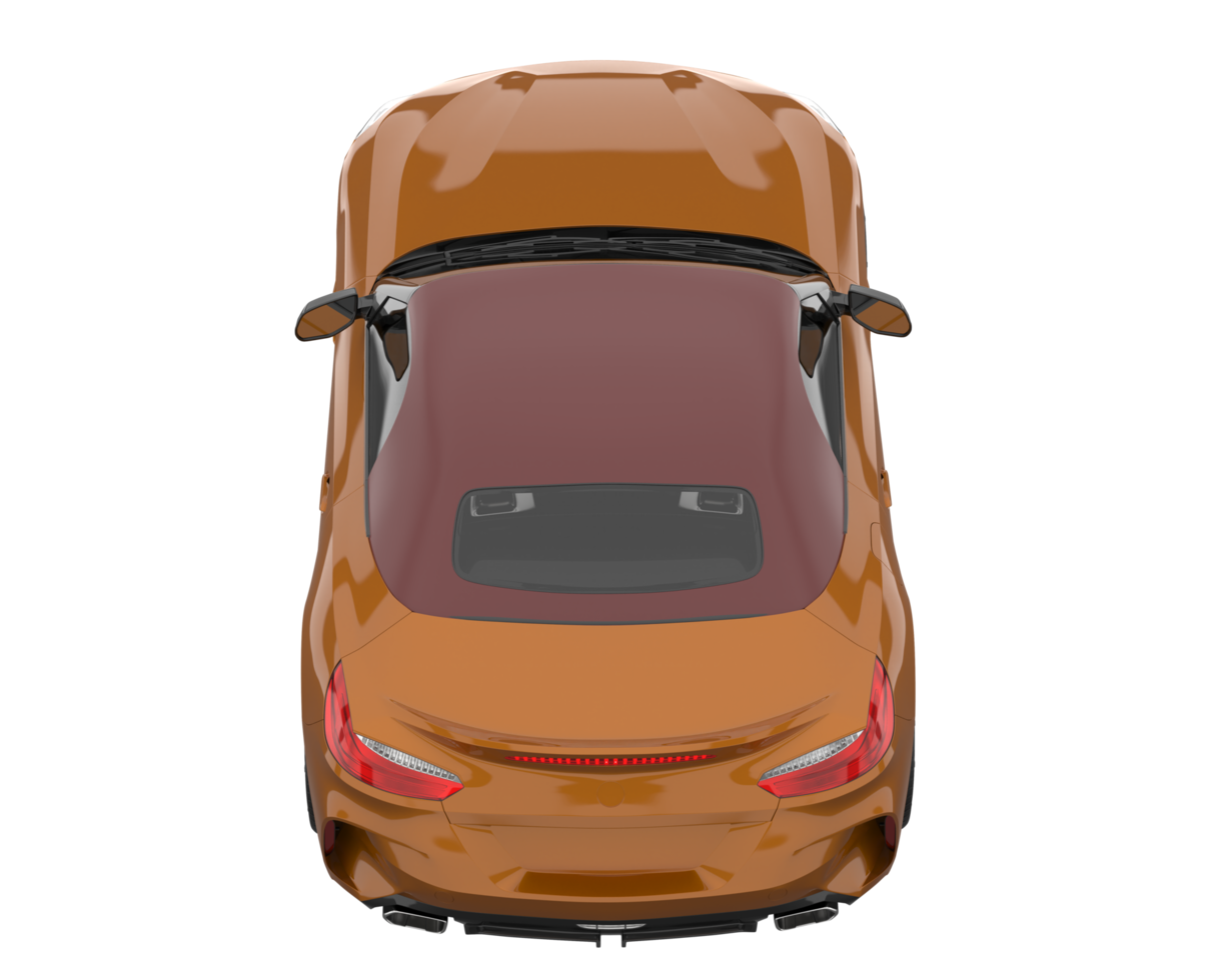 Sport car isolated on transparent background. 3d rendering - illustration png