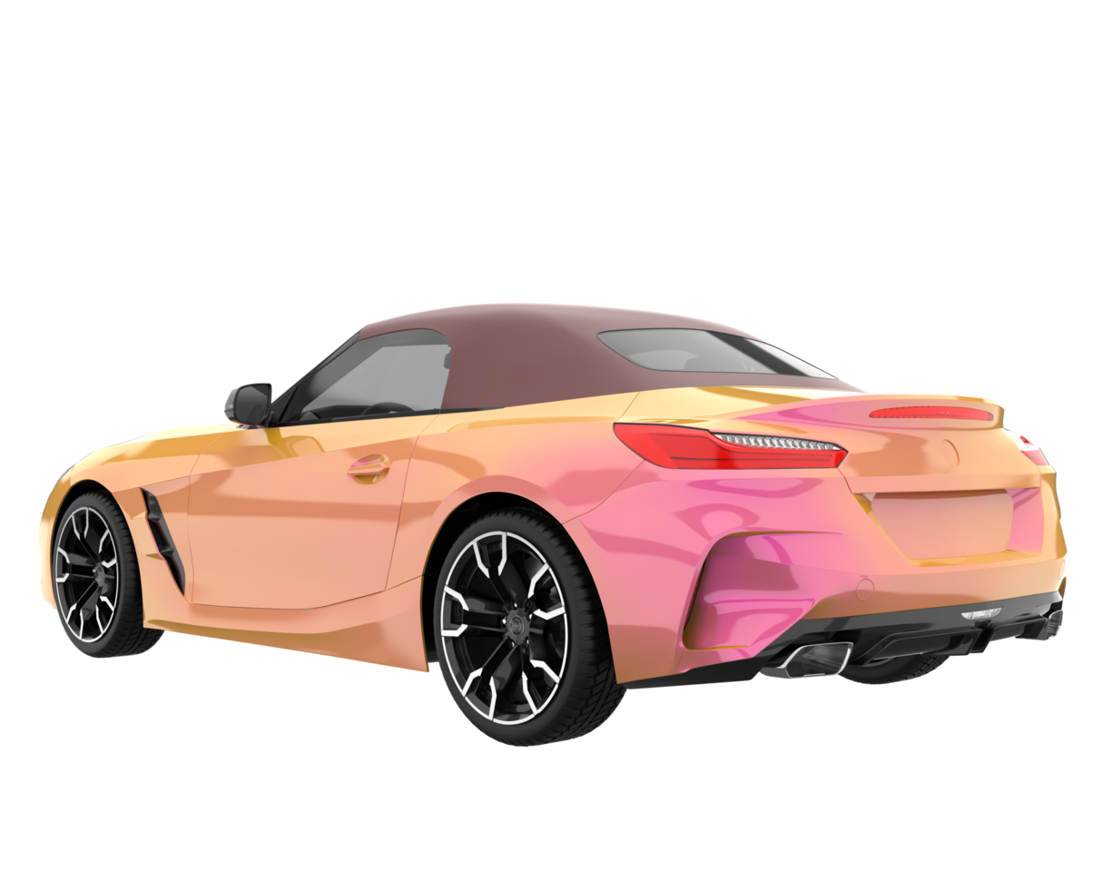 Sport car isolated on transparent background. 3d rendering - illustration png