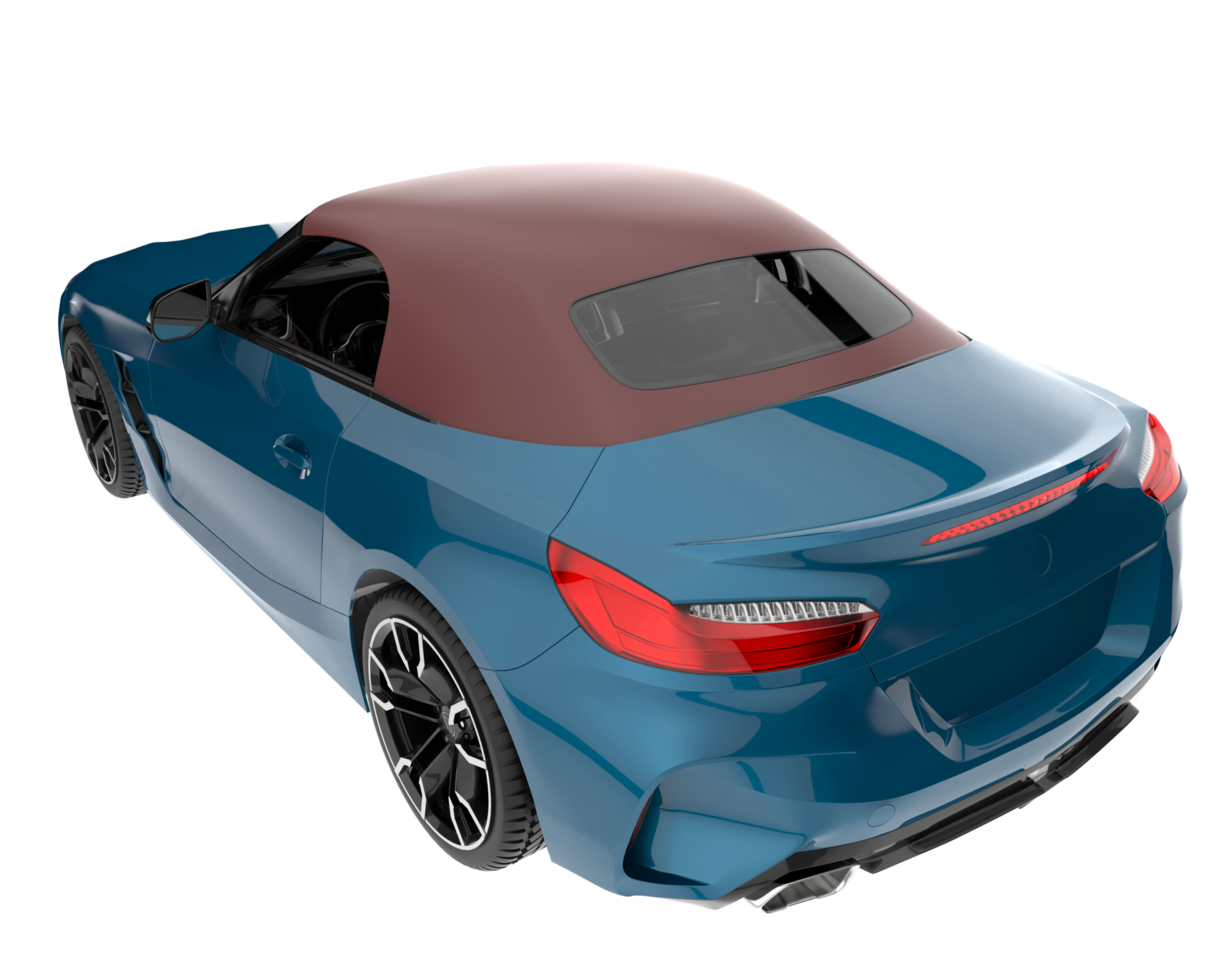 Sport car isolated on transparent background. 3d rendering - illustration png