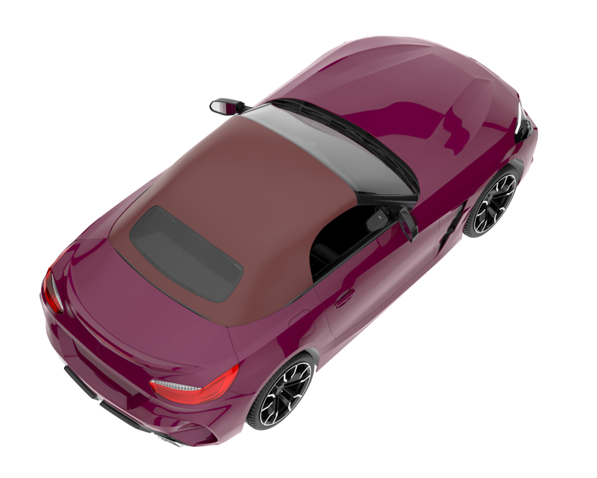 Sport car isolated on transparent background. 3d rendering - illustration png