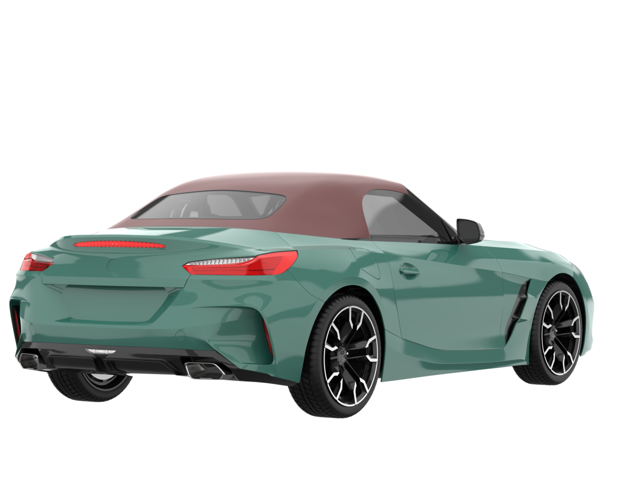 Sport car isolated on transparent background. 3d rendering - illustration png
