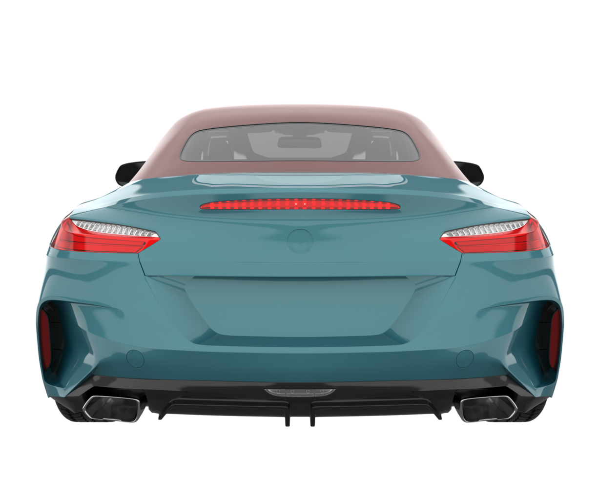 Sport car isolated on transparent background. 3d rendering - illustration png