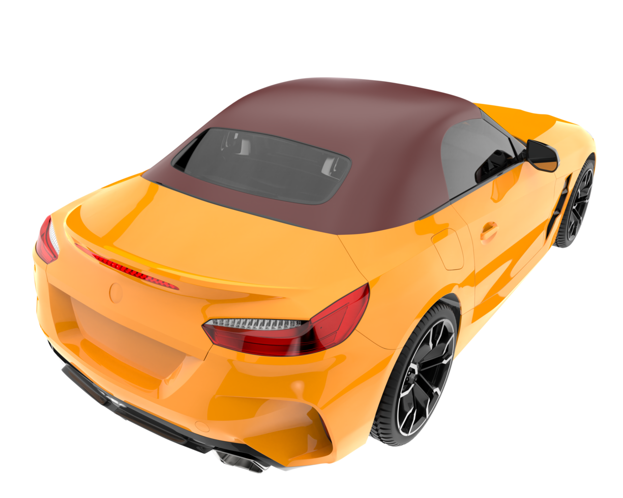 Sport car isolated on transparent background. 3d rendering - illustration png