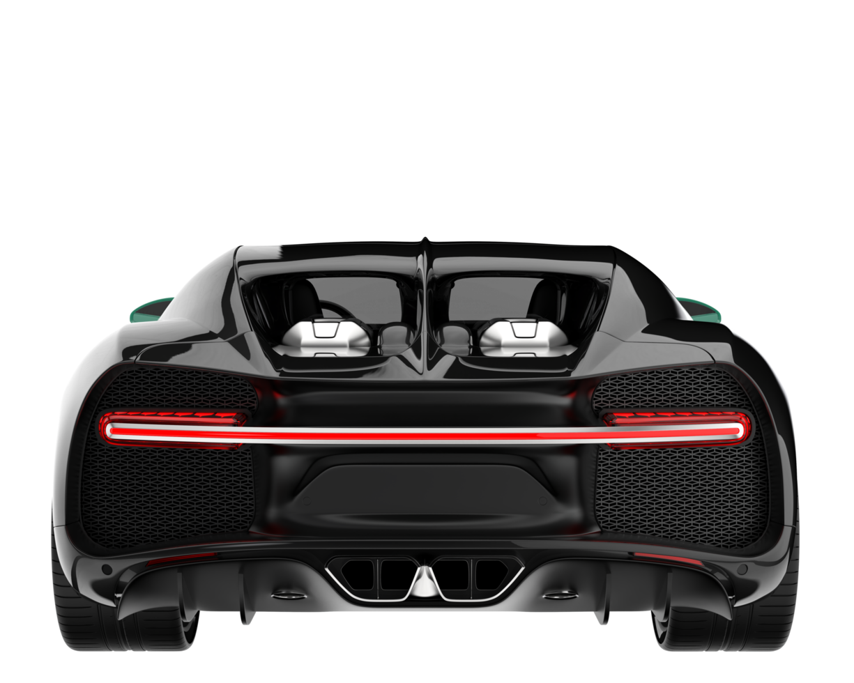 Sport car isolated on transparent background. 3d rendering - illustration png