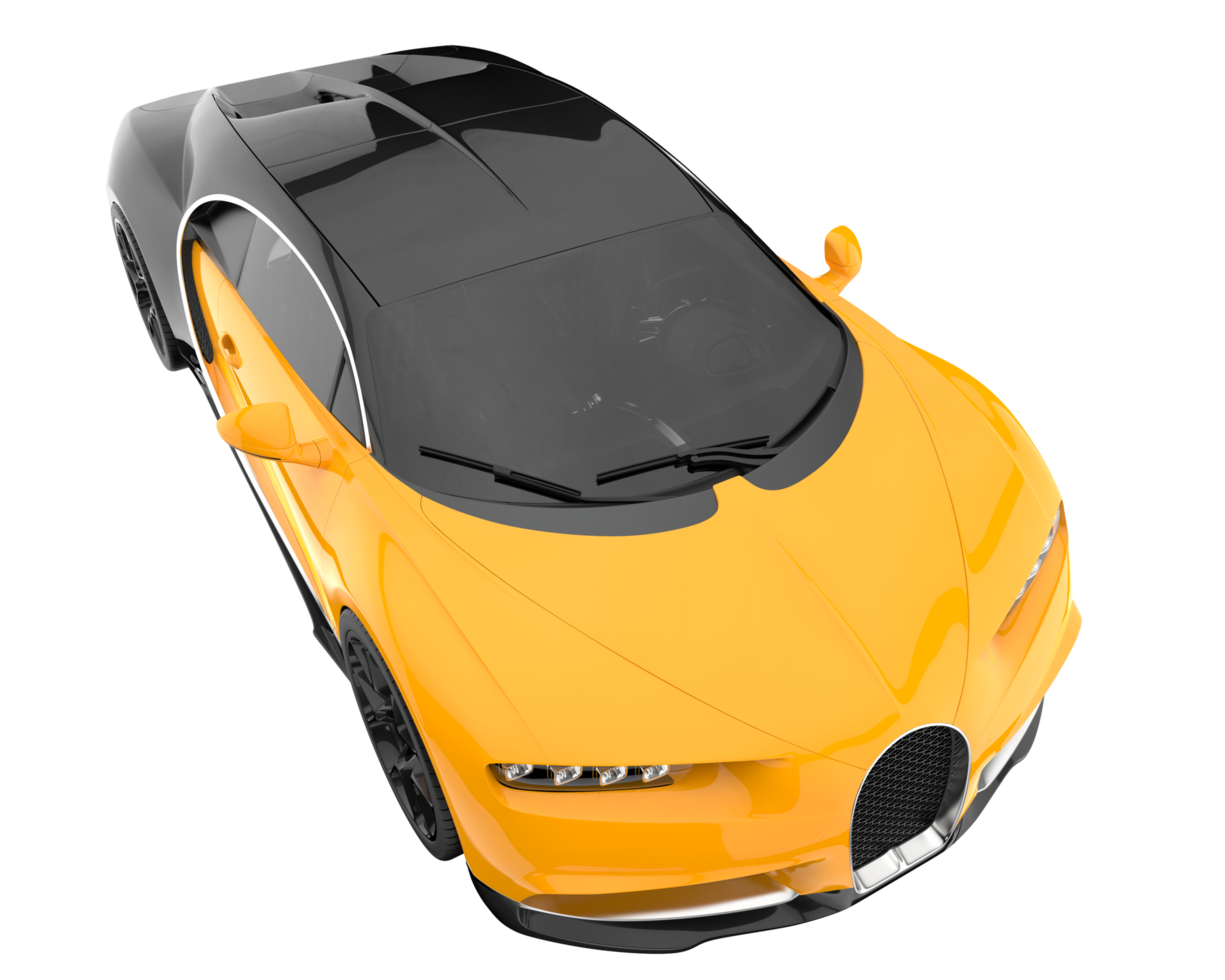 Sport car isolated on transparent background. 3d rendering - illustration png