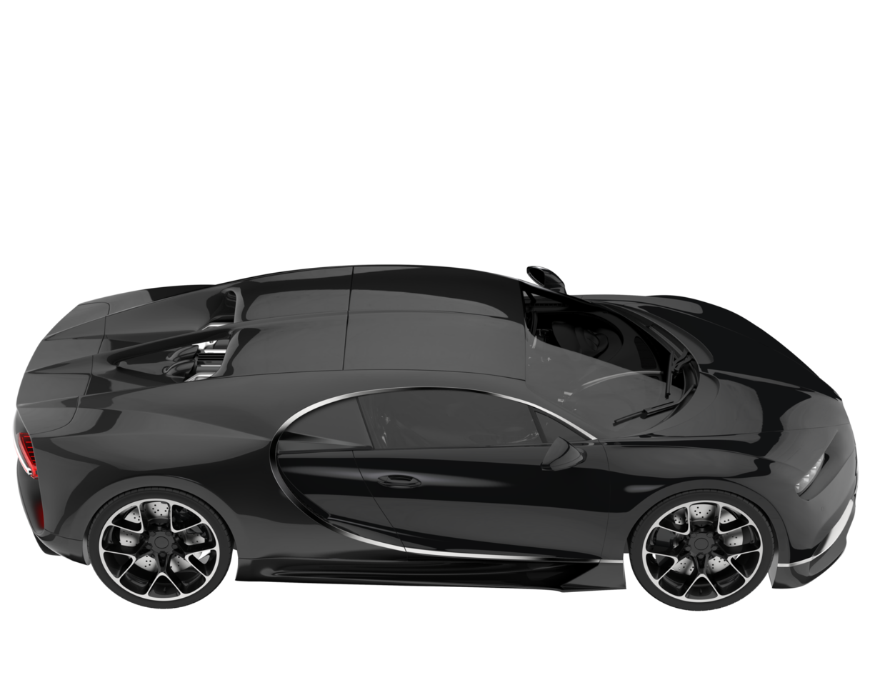 Sport car isolated on transparent background. 3d rendering - illustration png