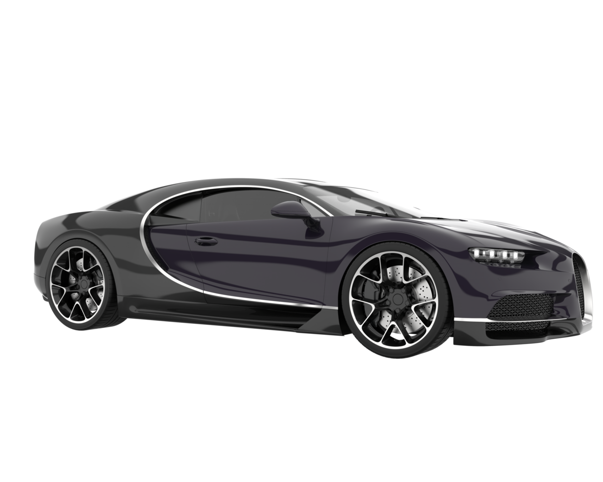 Sport car isolated on transparent background. 3d rendering - illustration png