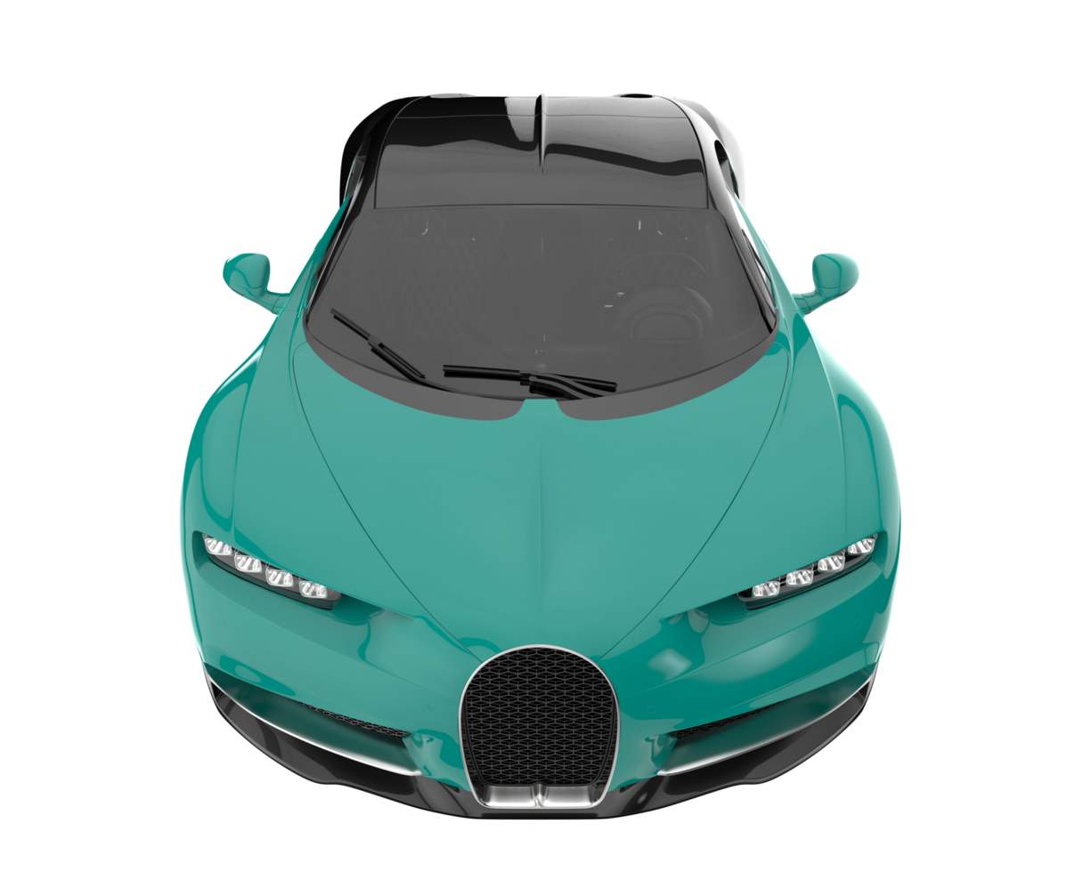 Sport car isolated on transparent background. 3d rendering - illustration png