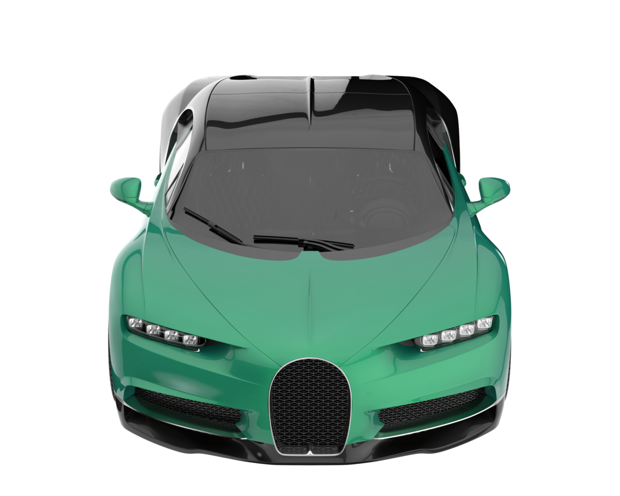 Sport car isolated on transparent background. 3d rendering - illustration png