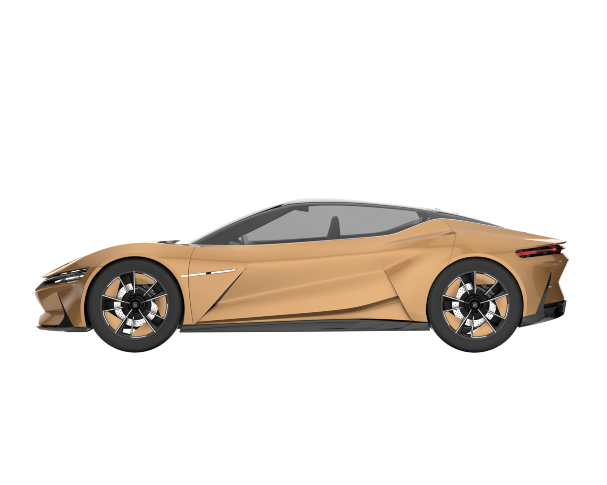 Sport car isolated on transparent background. 3d rendering - illustration png