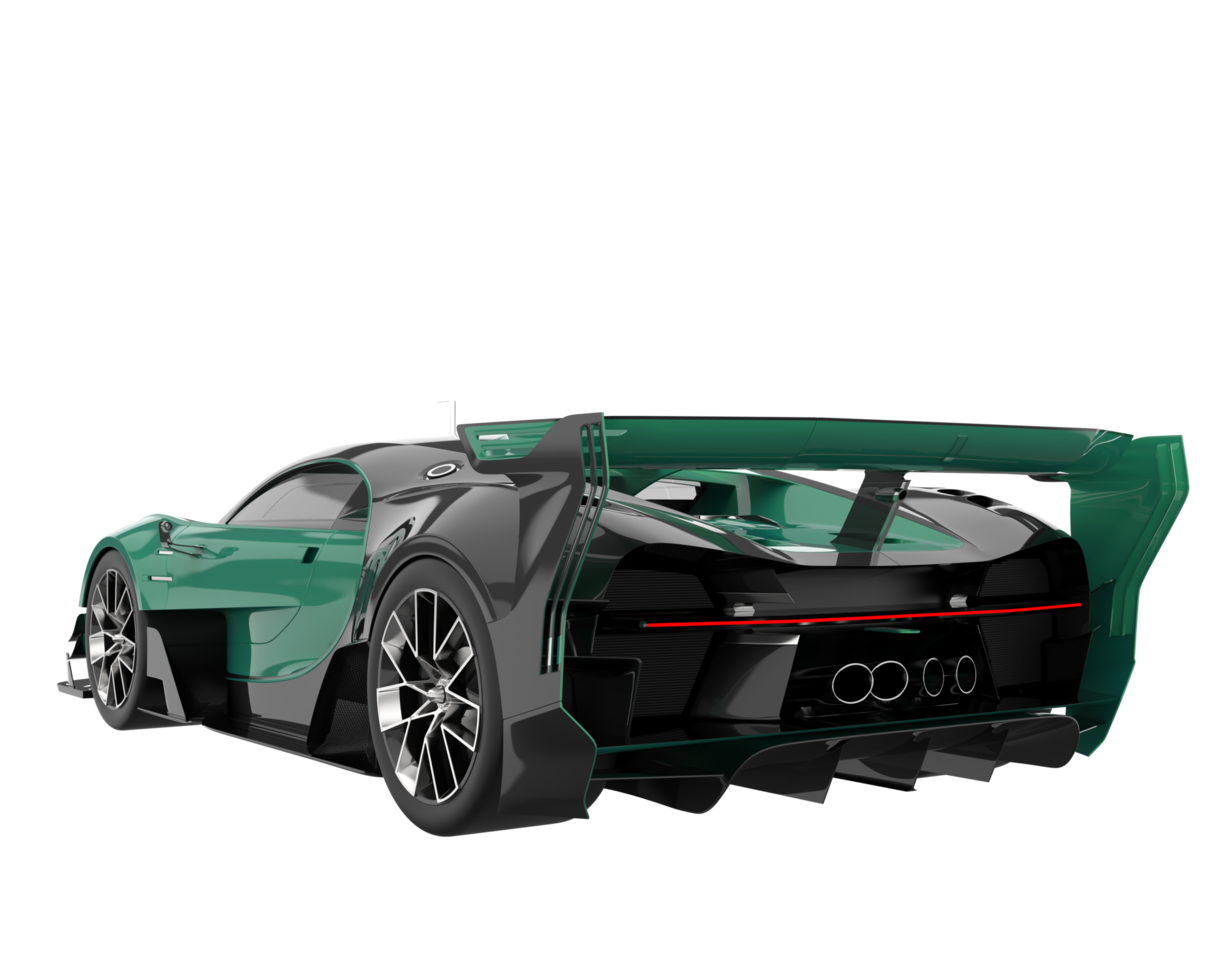 Sport car isolated on transparent background. 3d rendering - illustration png