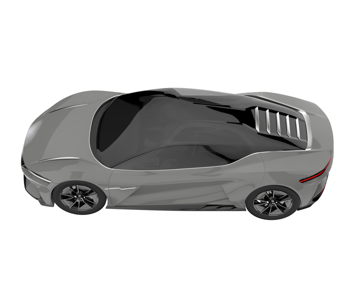 Sport car isolated on transparent background. 3d rendering - illustration png