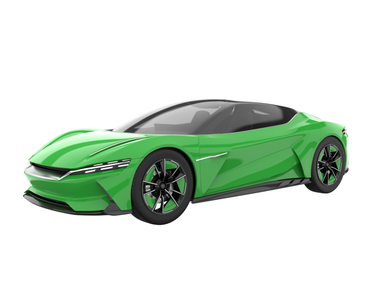 Sport car isolated on transparent background. 3d rendering - illustration png