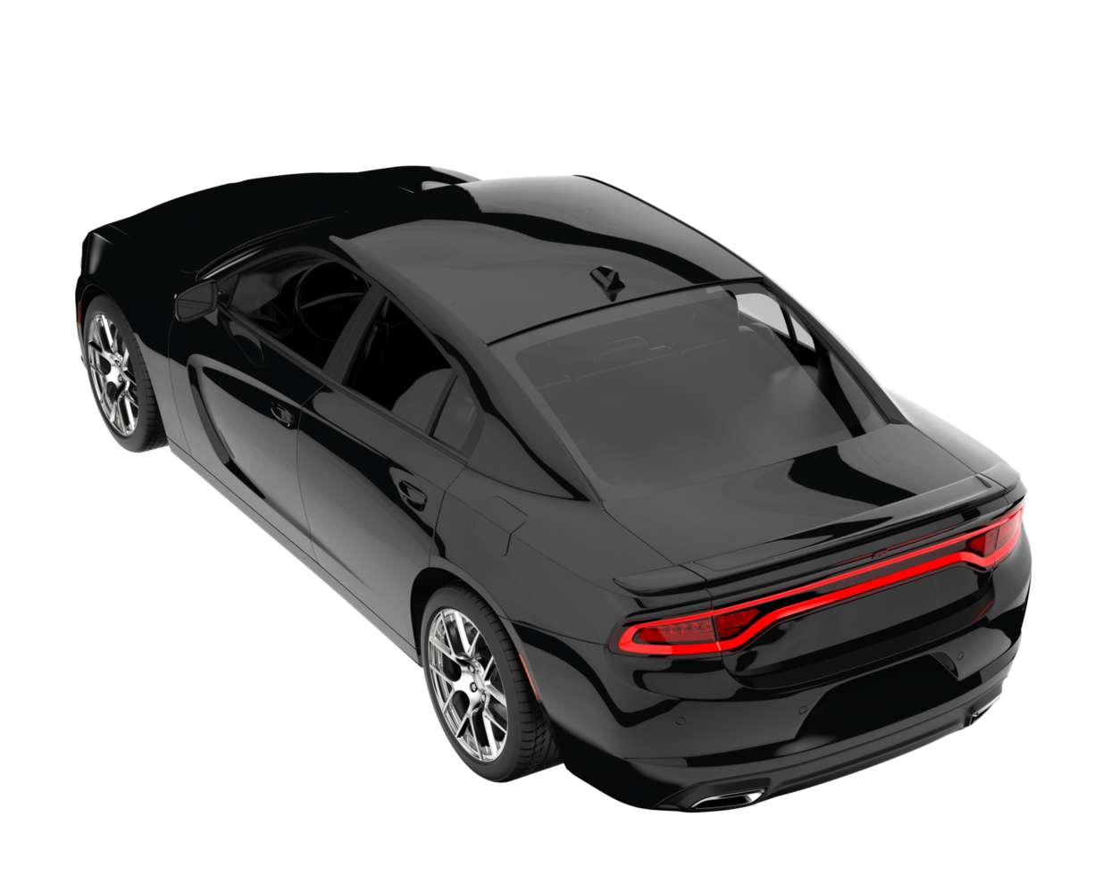 voiture de sport isolée sur fond transparent. rendu 3d - illustration png