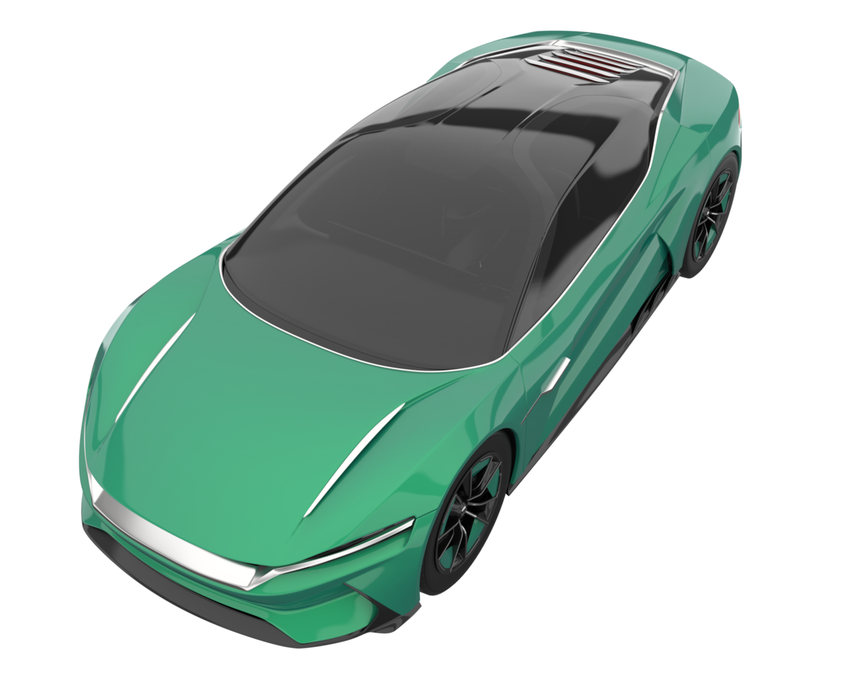 Sport car isolated on transparent background. 3d rendering - illustration png