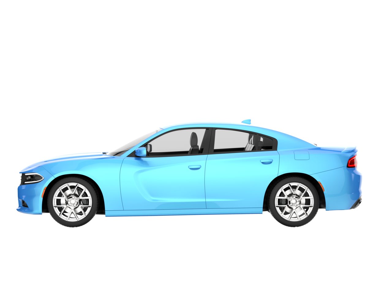 Sport car isolated on transparent background. 3d rendering - illustration png