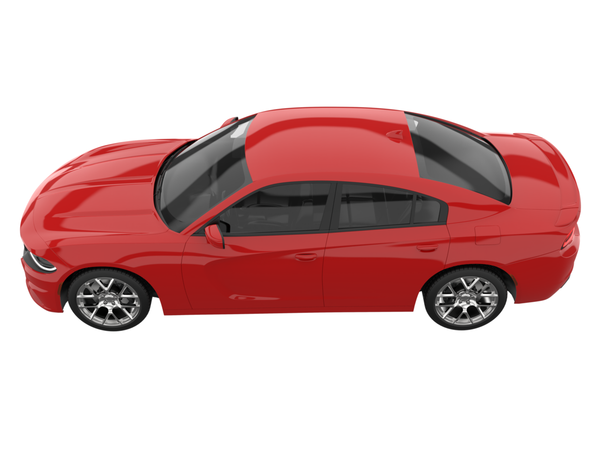 voiture de sport isolée sur fond transparent. rendu 3d - illustration png