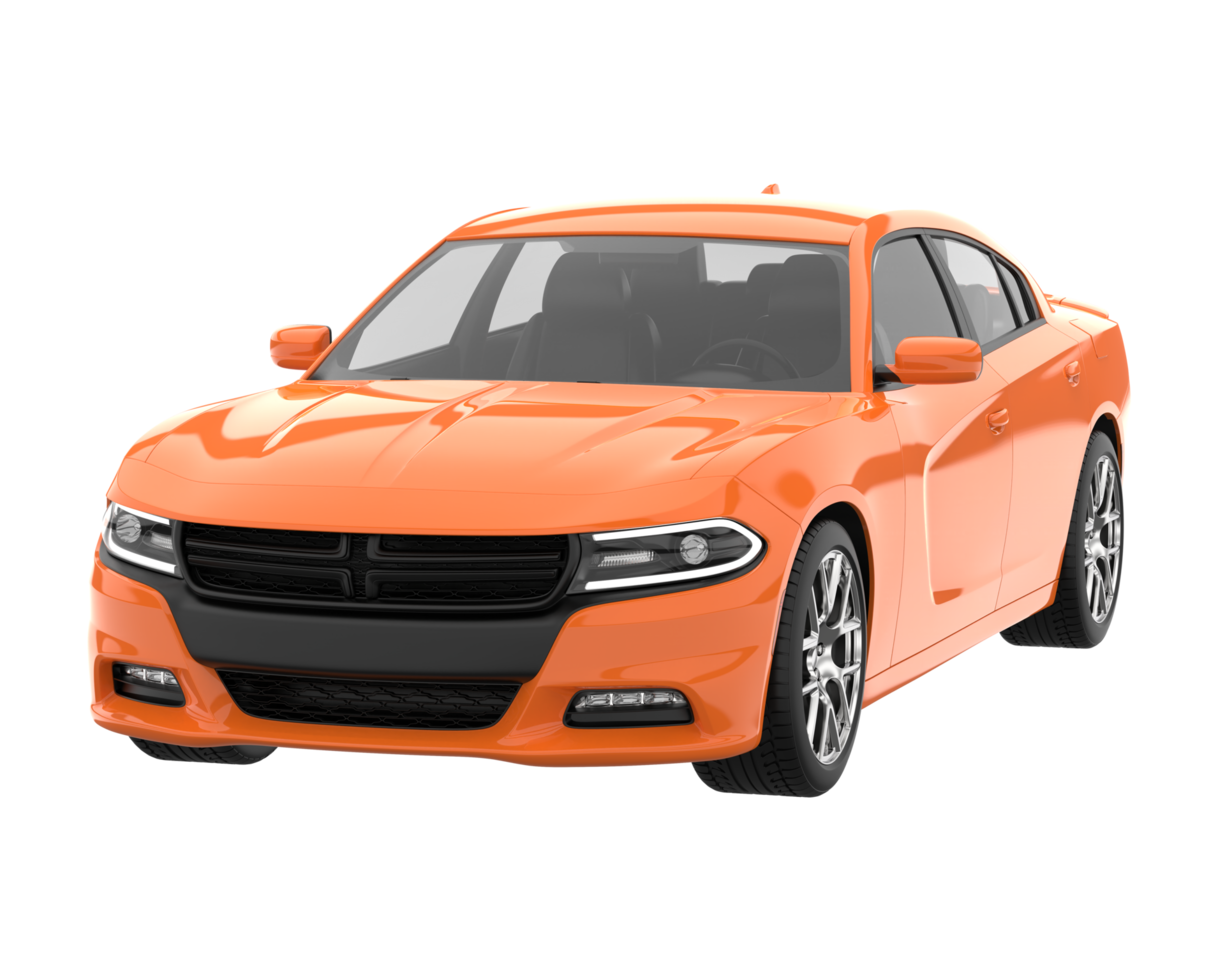 Sport car isolated on transparent background. 3d rendering - illustration png