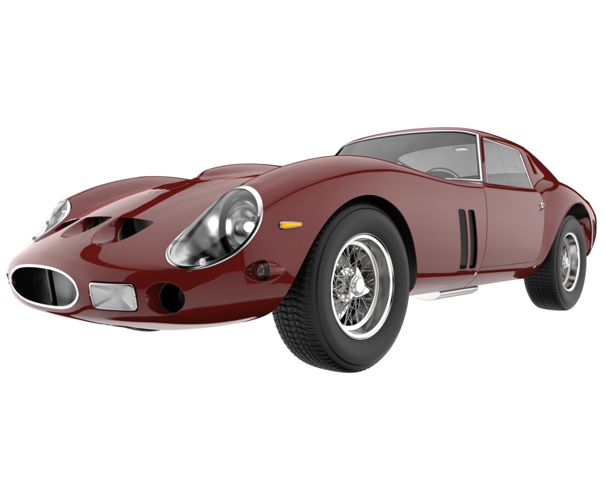 Sport car isolated on transparent background. 3d rendering - illustration png