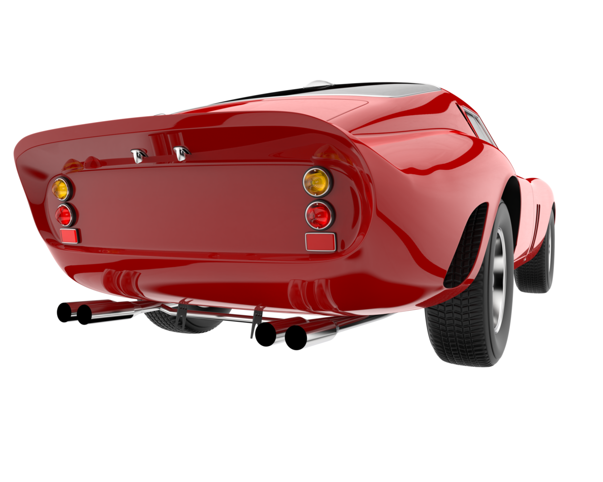 Sport car isolated on transparent background. 3d rendering - illustration png