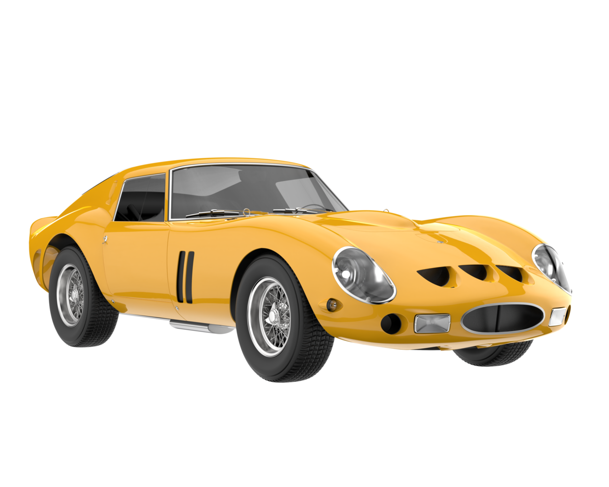 Sport car isolated on transparent background. 3d rendering - illustration png