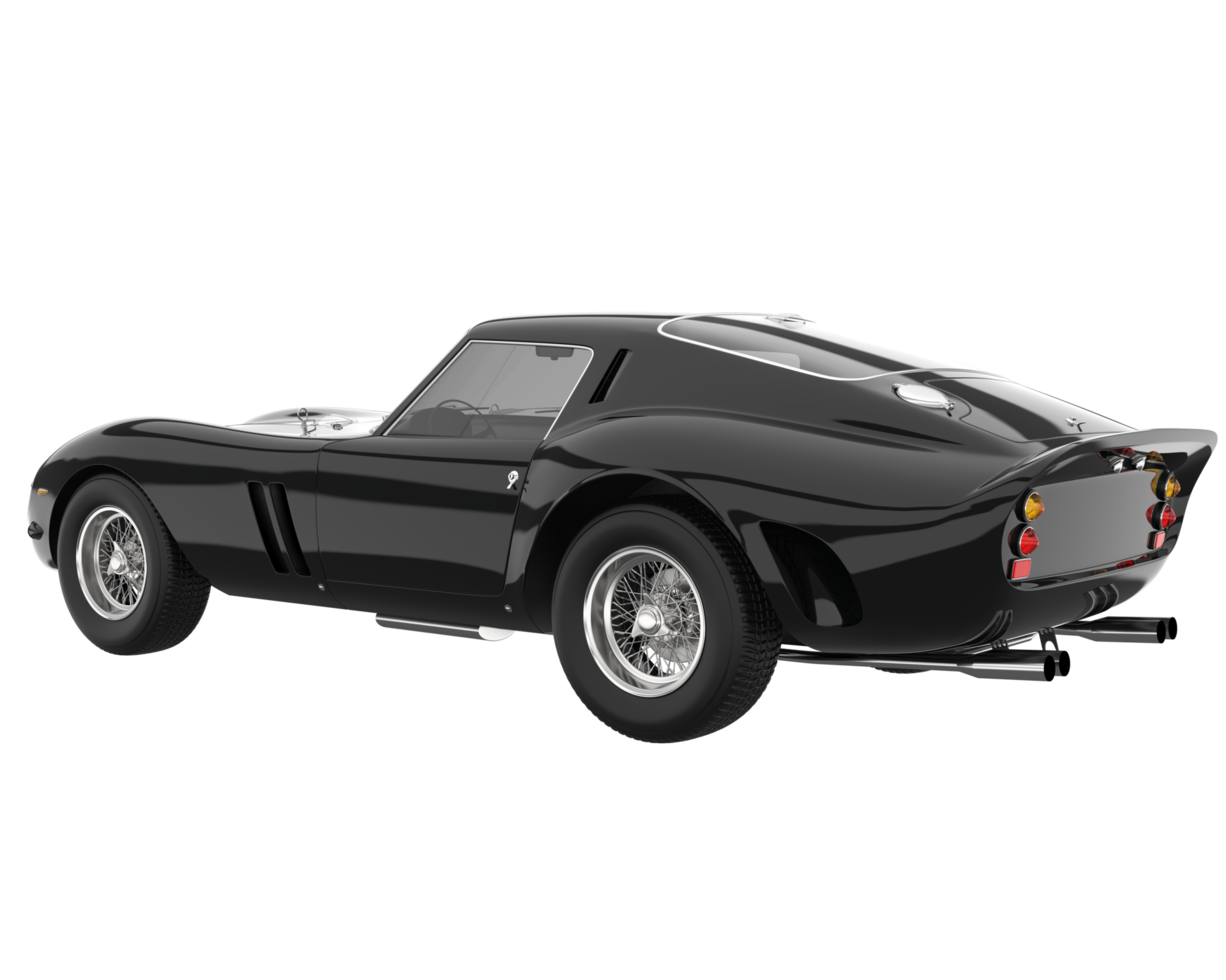 Sport car isolated on transparent background. 3d rendering - illustration png