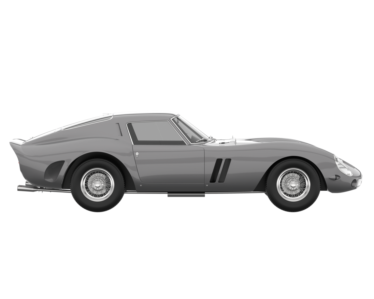 Sport car isolated on transparent background. 3d rendering - illustration png