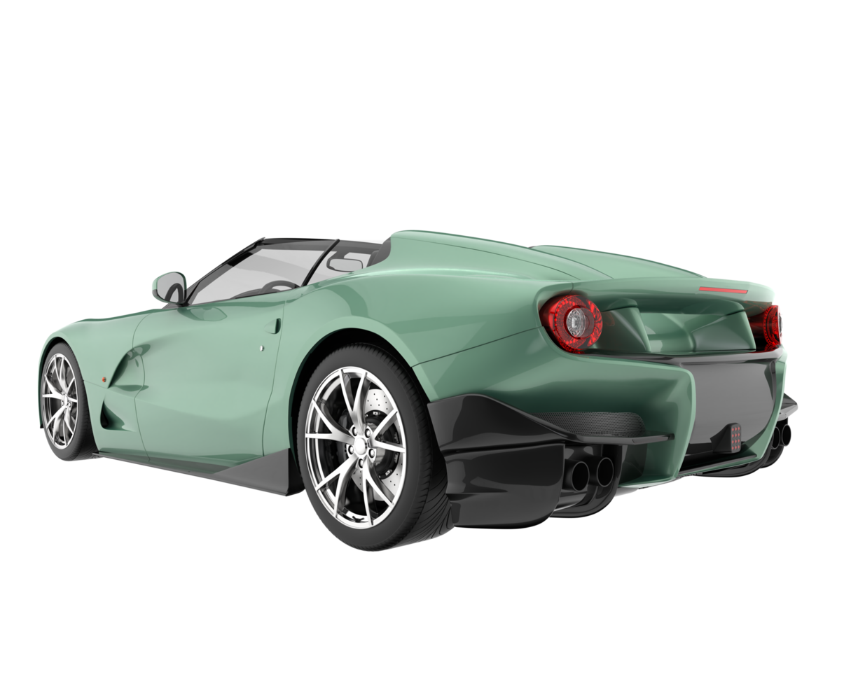 Sport car isolated on transparent background. 3d rendering - illustration png