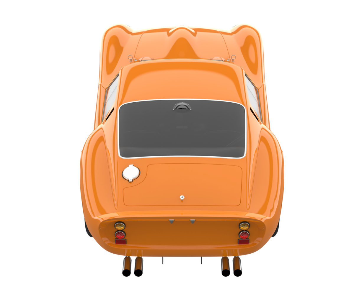 Sport car isolated on transparent background. 3d rendering - illustration png