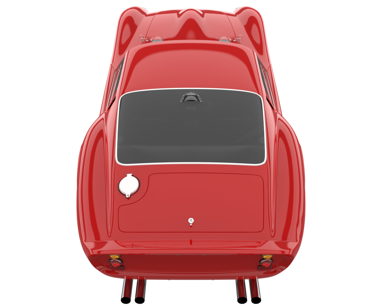 Sport car isolated on transparent background. 3d rendering - illustration png